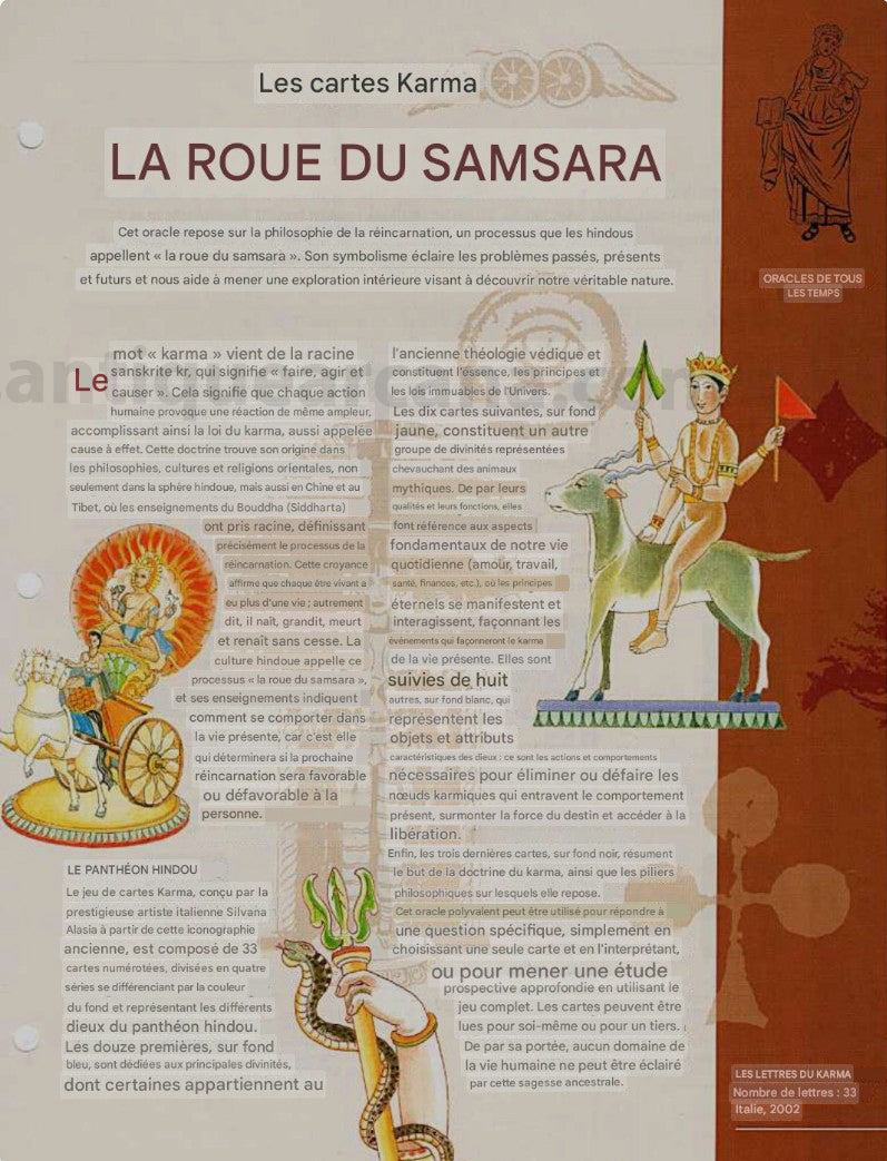 Les Cartes du Karma – La Roue du Samsara + Guide - Jeu multilingue (2002)