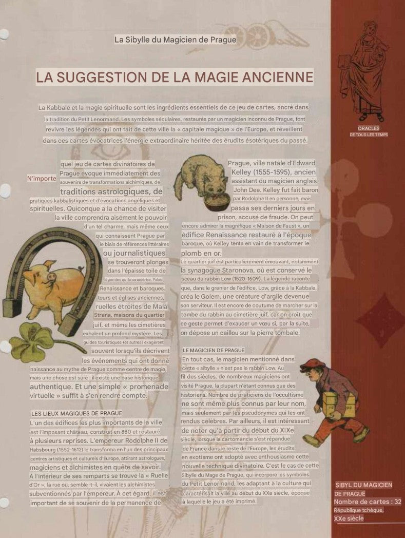 Sibyl of the Magician of Prague – Instructions ONLY - File Download - ENGLISH, FRENCH & ITALIAN