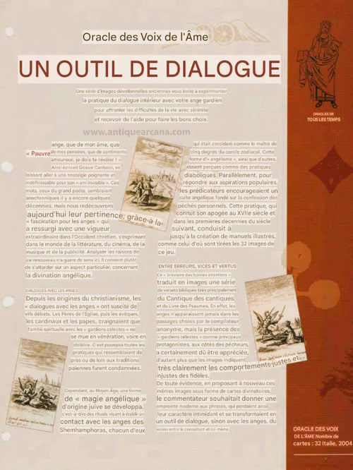 Voci dell'Anima – Oracle des Voix de l'Âme (Lo Scarabeo, 2003) – Cartes poétiques – Épuisé