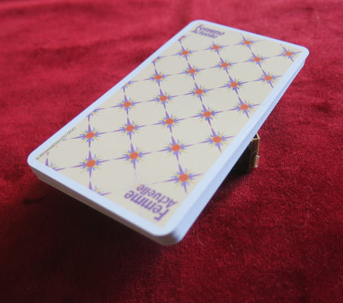 The Golden Moon pocket tarot - 22 Major - Exclusive Femme Actuelle - Rare and Elegant Tarot de Marseille