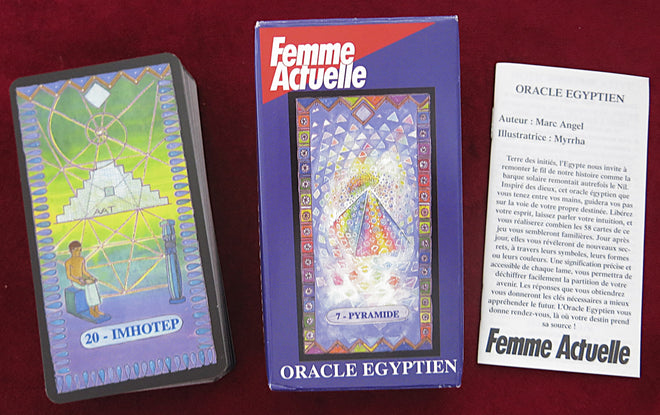Oracle Égyptien – Édition Femme Actuelle (Marc Angel &amp; Myrrha, 2010) – Rare Épuisé