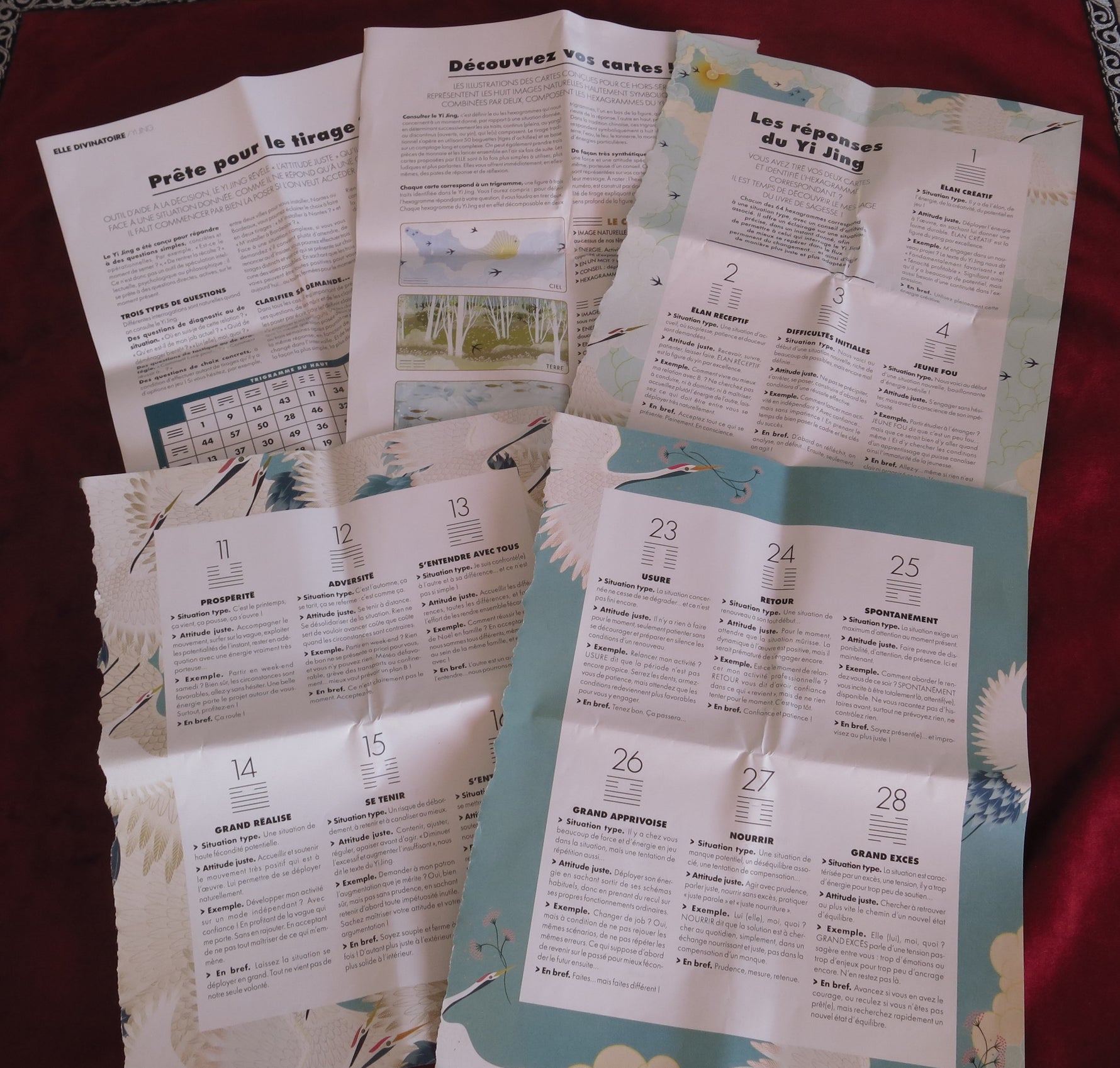 I Ching - Yi Jing deck from ELLE Magazine - Oracular system