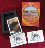 fiesta taurina cards, fournier playing cards, vintage spanish deck, tauromachia cards, bullfighting playing cards, spanish poker deck, 1990s fournier reprint, collectible playing cards, baraja espanola, spanish culture cards, photography playing cards, rare fournier deck, vintage card game, heraclio fournier vitoria, bullfight souvenir deck