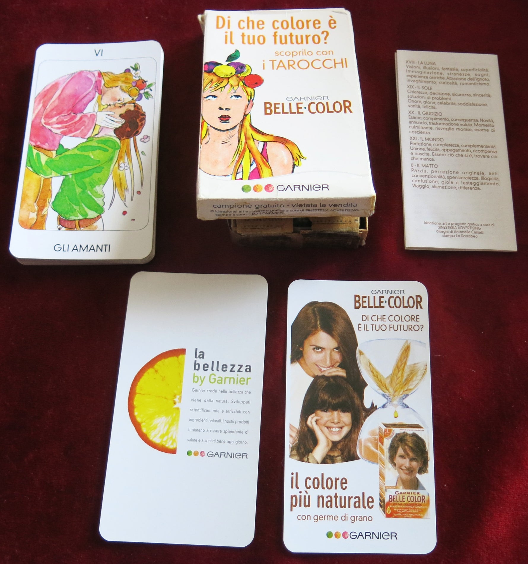 I Tarocchi Belle Color – Rare Promotional Tarot by Garnier(Lo Scarabeo, 2006)