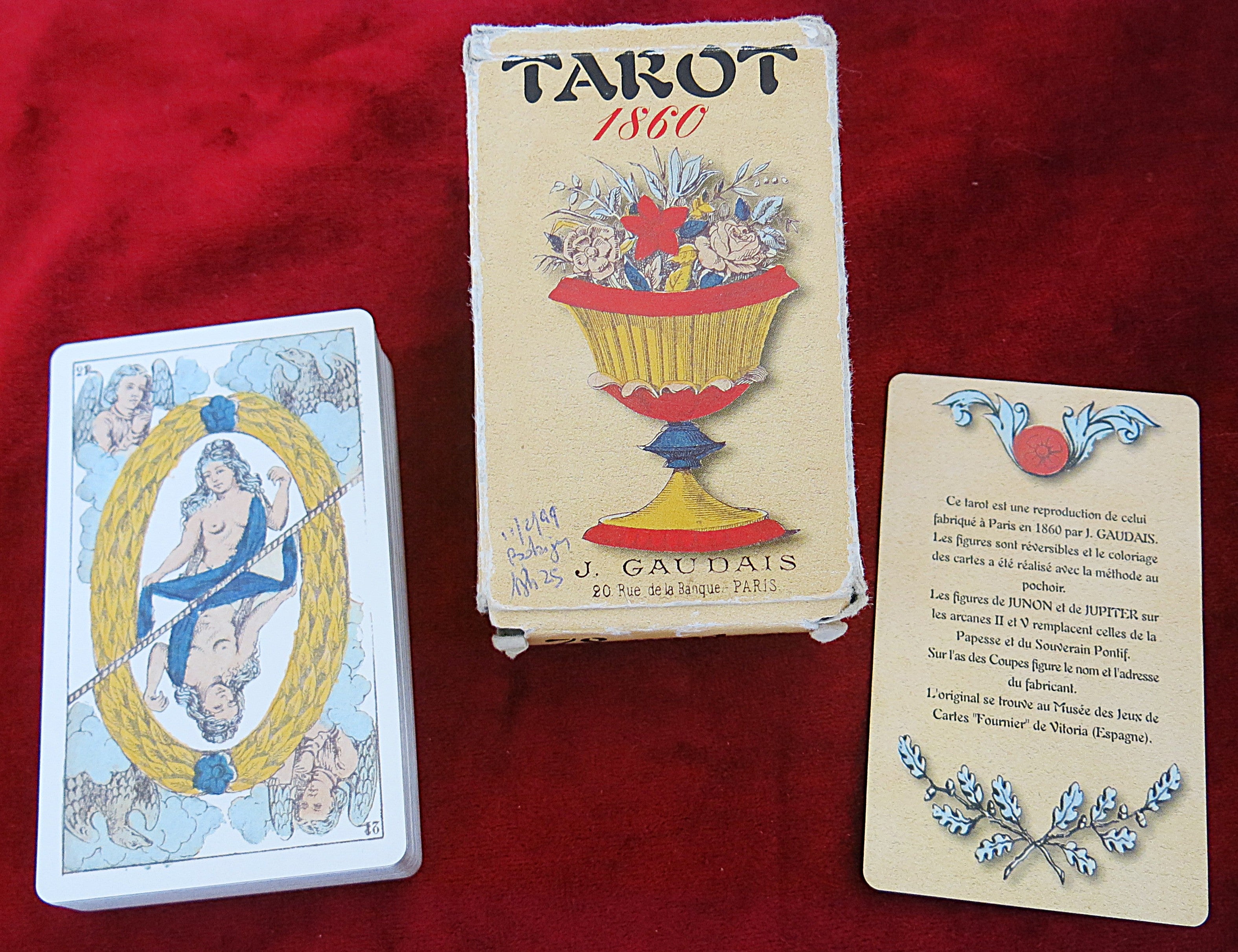 Tarot historique 1860 J. Gaudais - Jeu de Tarot ancien