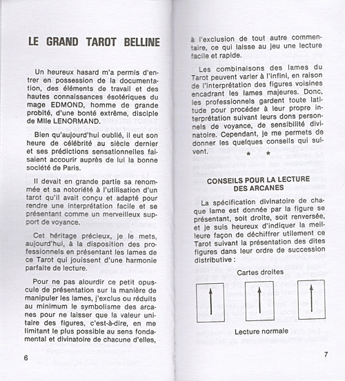 Livret et explications du Tarot de Belline - FR - Téléchargement de fichier - IMPRIMABLE - ANGLAIS et FRANCAIS