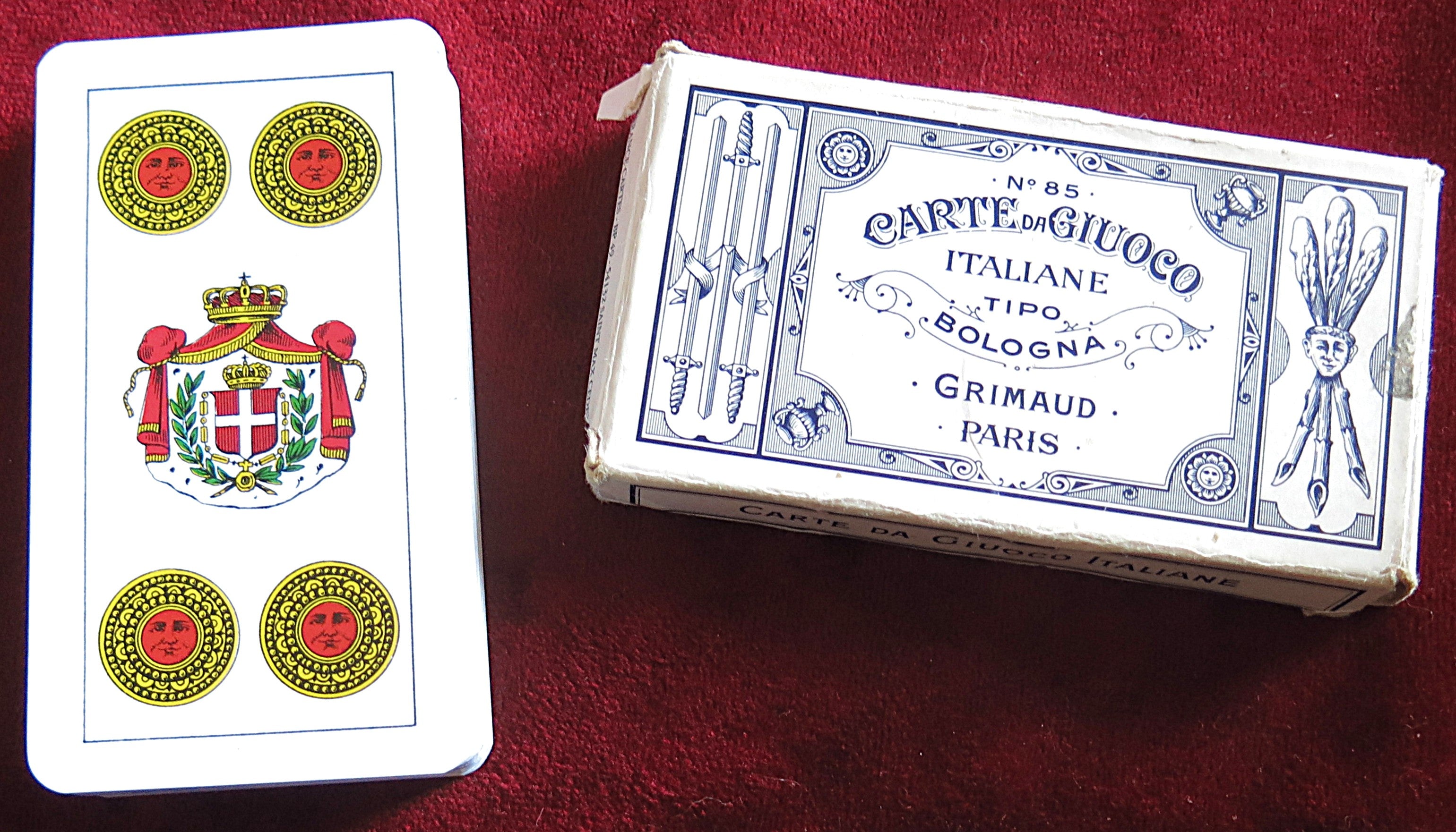 Grimaud Carte da Gioco Italiane – Tipo Bologna No.85 – Italian Playing Cards