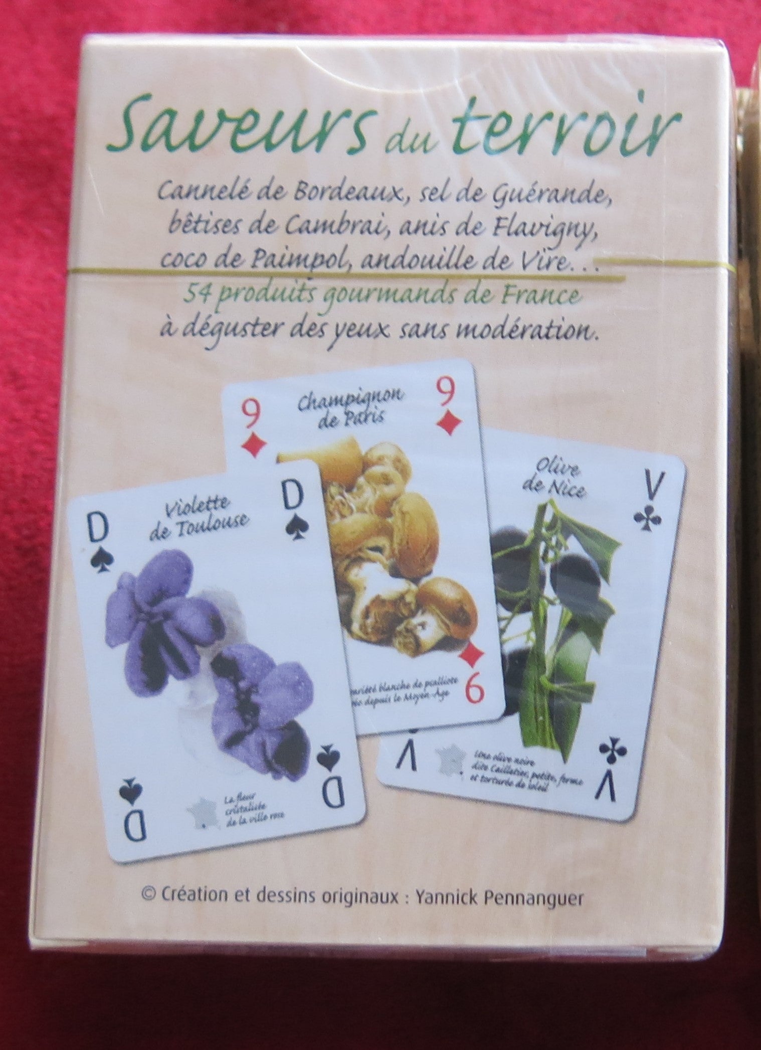 French Local flavors deck of cards
