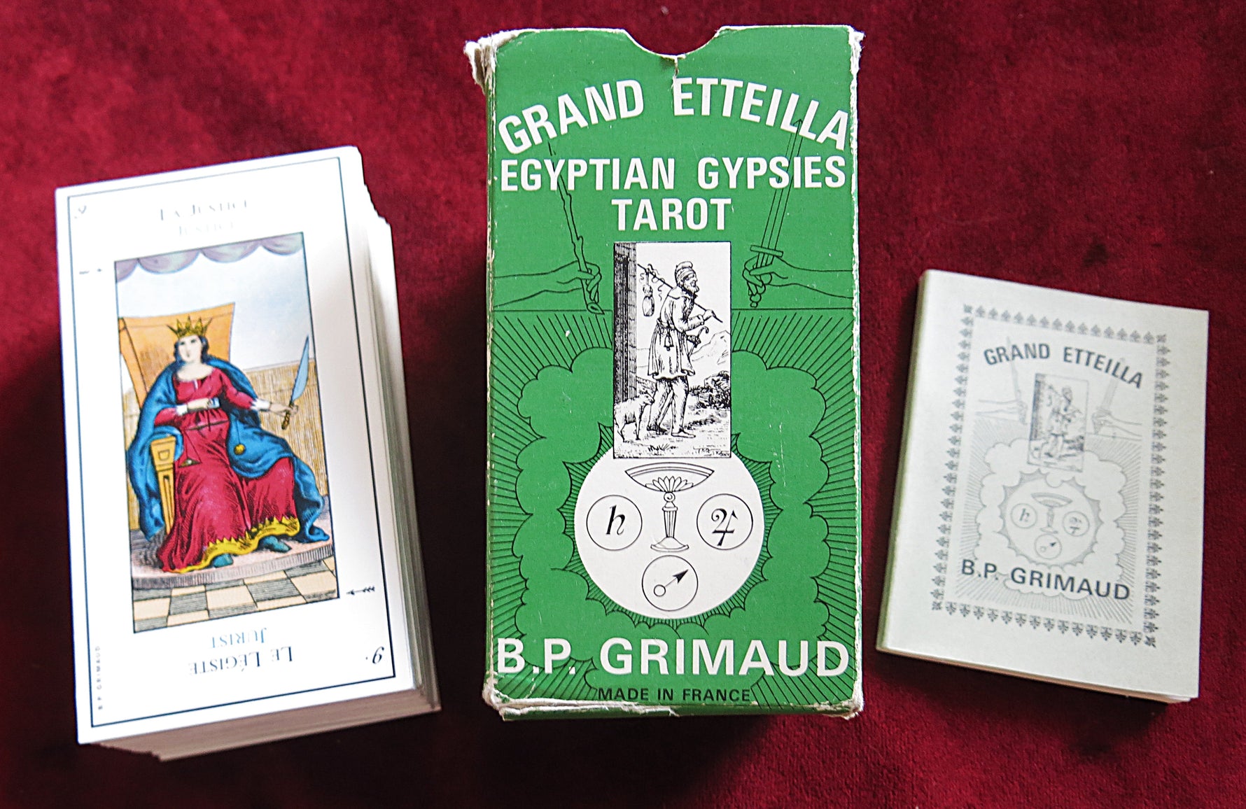 Grand Etteilla 1969 Egyptian Gypsies Tarot – Vintage Grimaud Edition