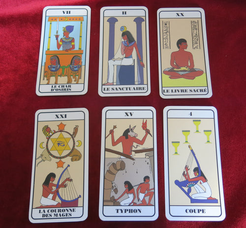 Tarot of ancient Egypt, jean louis vitor, ancient Egypt divination, Ancient Egyptian Magic, egyptian collector tarot