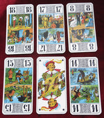 Tarot Grimaud avec couvercle en plastique – Jeu de tarot français classique des années 1980/90 – Édition collector