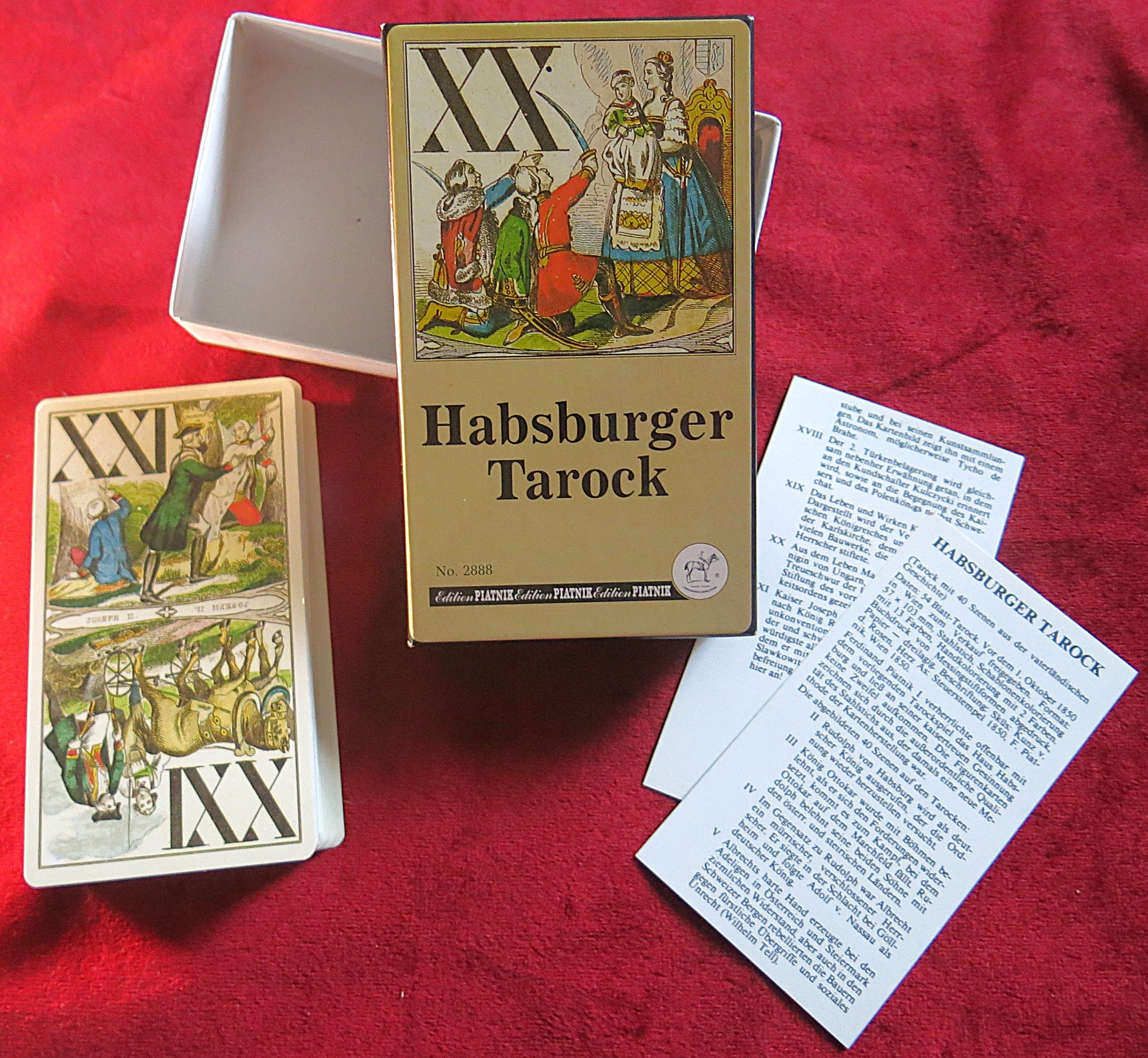 Habsburger Tarock – Piatnik No. 2888 – 1993 – Austrian Historical Tarot Deck