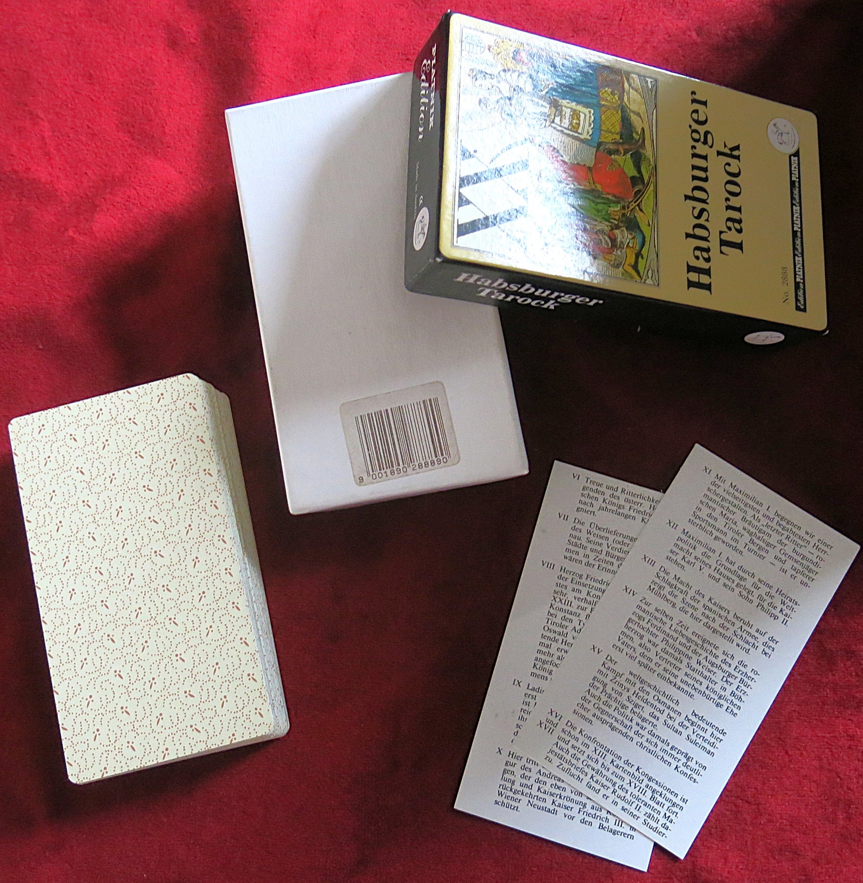 Habsburger Tarock – Piatnik No. 2888 – 1993 – Austrian Historical Tarot Deck