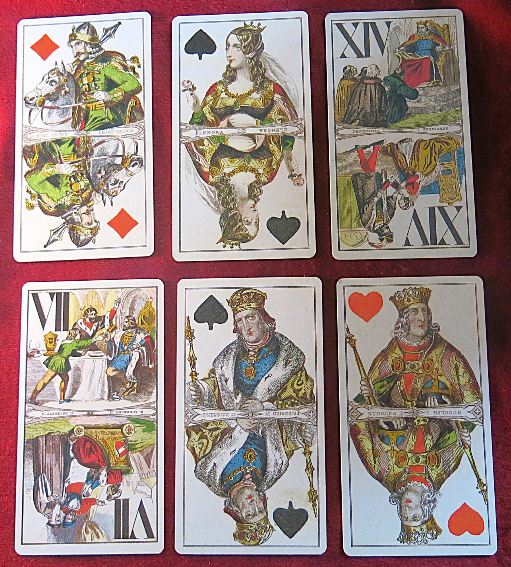 Habsburger Tarock – Piatnik No. 2888 – 1993 – Austrian Historical Tarot Deck