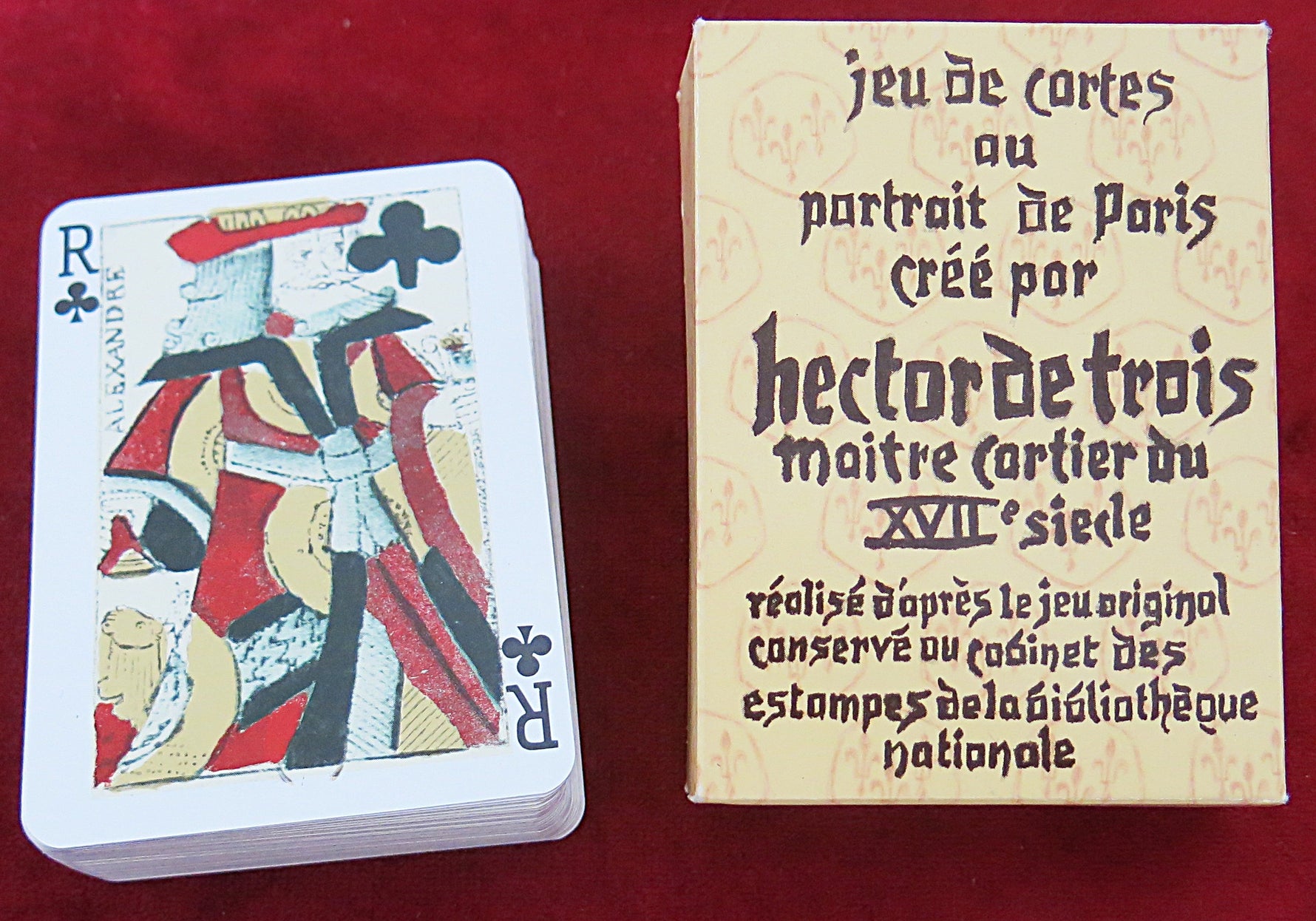 Hector de Trois Playing Cards – Grimaud 1969 – Paris Pattern XVIIe Reproduction