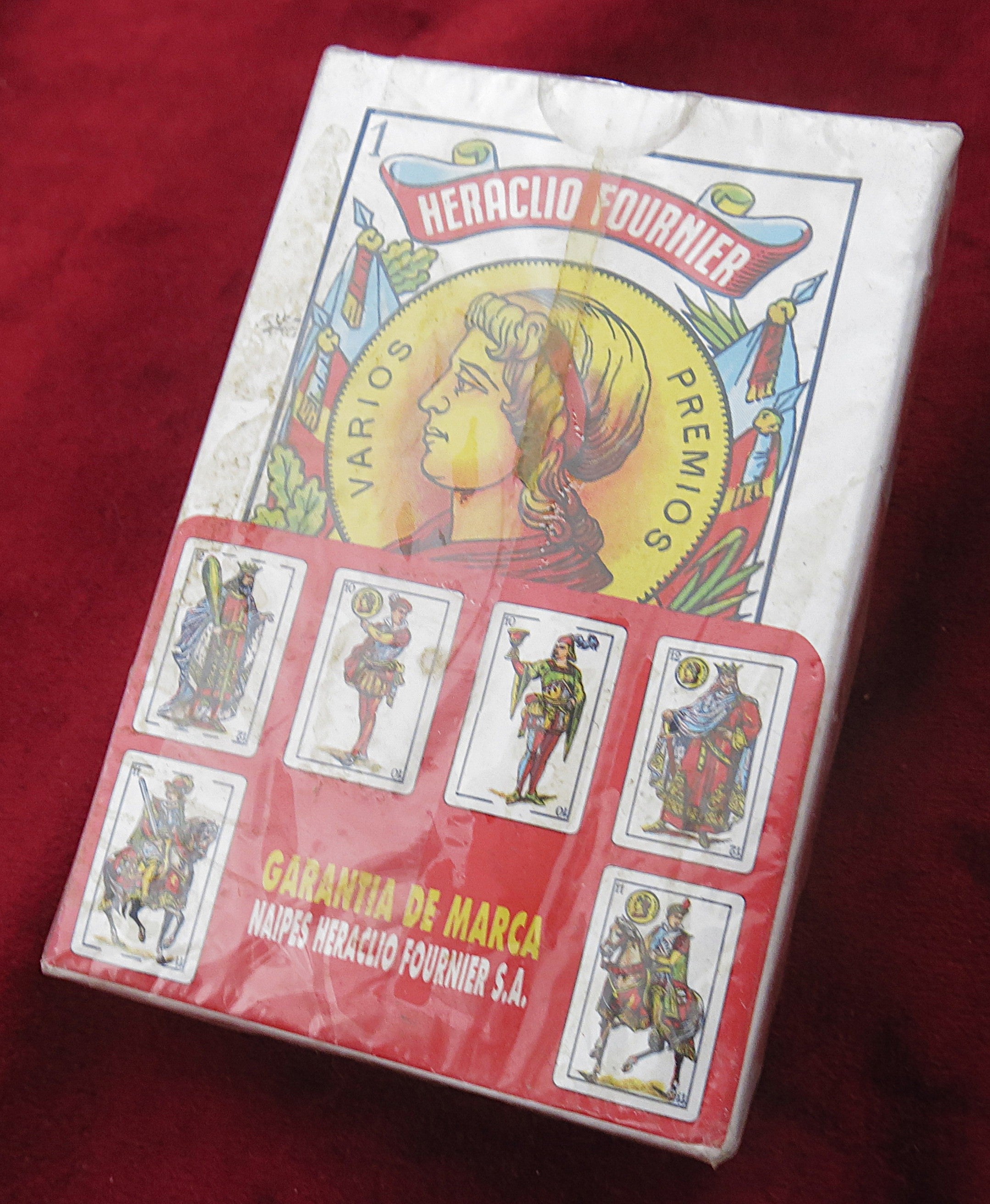 Heraclio Fournier Spanish Playing Cards 80s – Vintage Sealed Deck – Baraja Española – Naipes Fournier Vitoria Spain