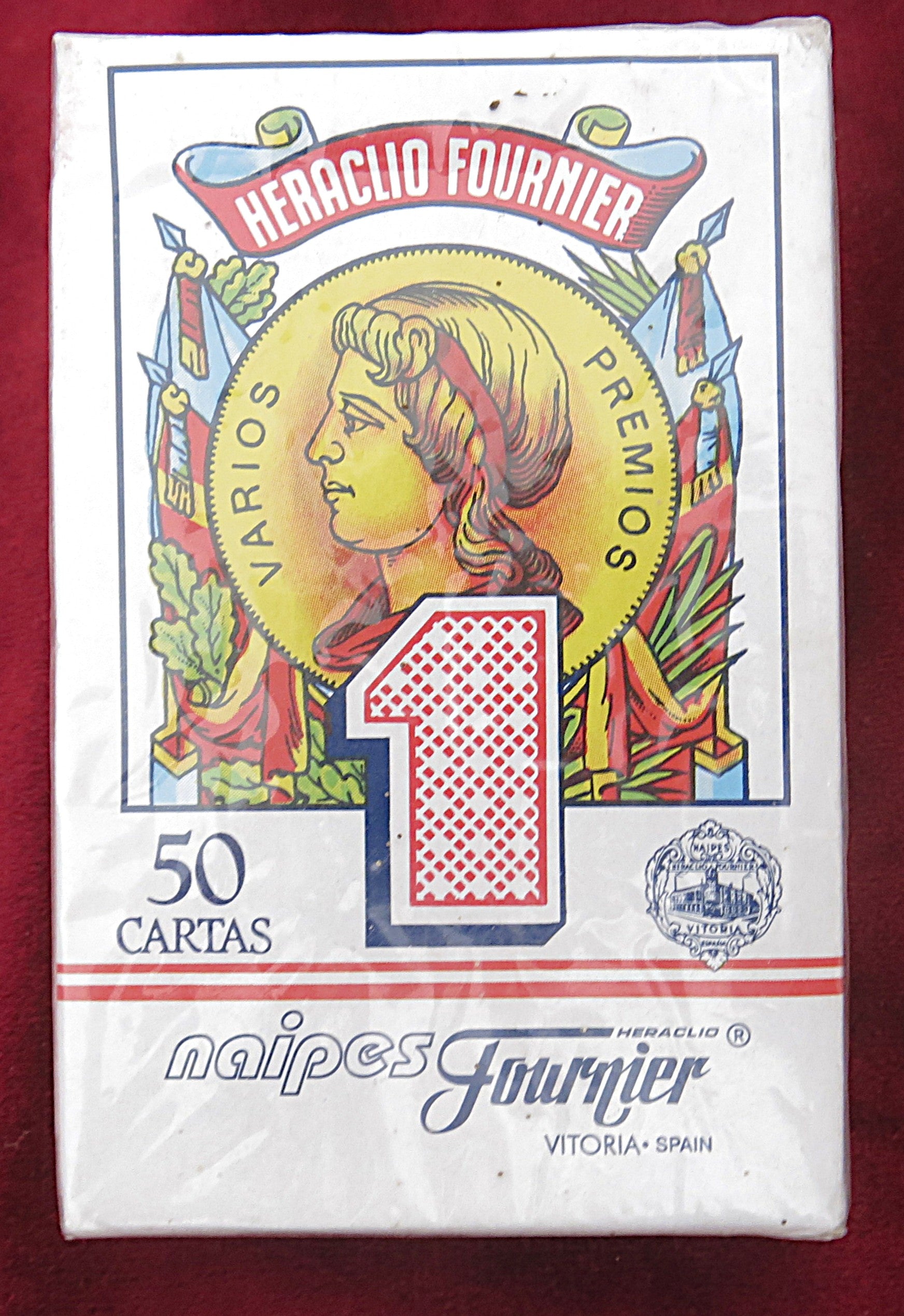 Heraclio Fournier Spanish Playing Cards 80s – Vintage Sealed Deck – Baraja Española – Naipes Fournier Vitoria Spain