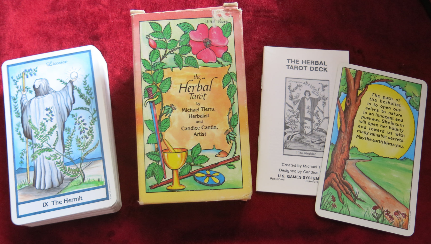 Herbal Tarot Deck – Vintage Swiss-Printed Edition (1988) – Very Rare
