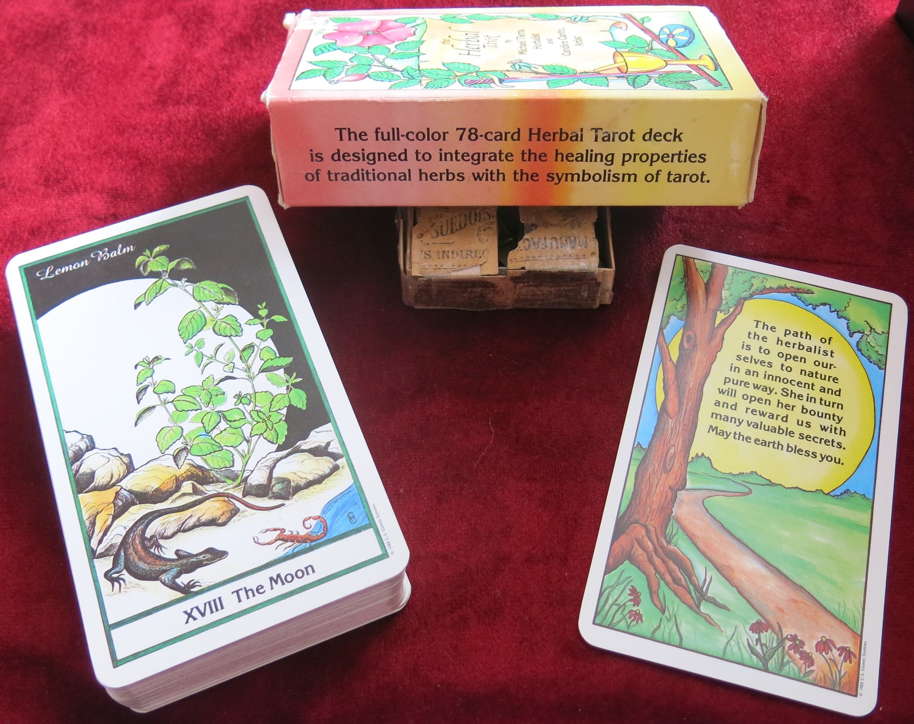Herbal Tarot Deck – Vintage Swiss-Printed Edition (1988) – Very Rare