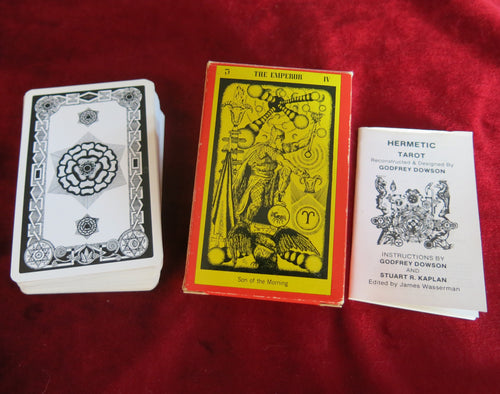 Le Tarot Hermétique – 1re édition, premier tirage (1980) – Godfrey Dowson – Rare, épuisé