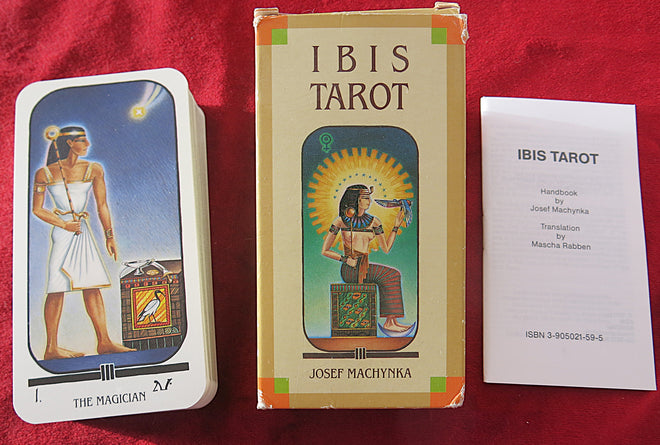 Le jeu de tarot IBIS - Vintage Rare 1991 - Tarot égyptien - Thot, Dieu de la Connaissance