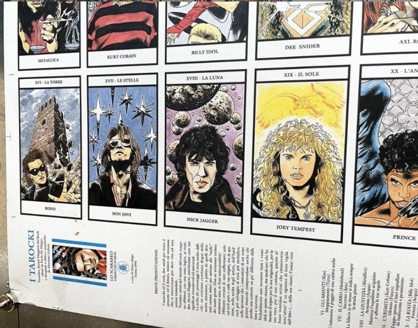 1995 I Ta Rock I Uncut Printing Sheet – Bowie, Mercury, Jackson, Cobain & More