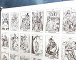 1986 Tarocchi del Re Sole Uncut Sheet Poster – Paolo Piffarerio