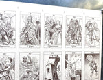1986 Tarocchi del Re Sole Uncut Sheet Poster – Paolo Piffarerio