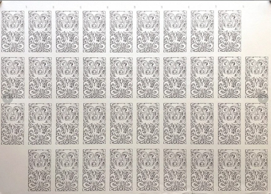 1986 Tarocchi del Re Sole Uncut Sheet Poster – Paolo Piffarerio