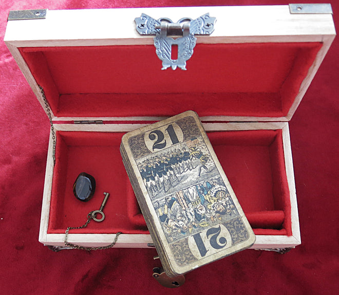J. Muller & Cie – Circa 1880–1910 – Antique Tarot in Handmade Wooden Box