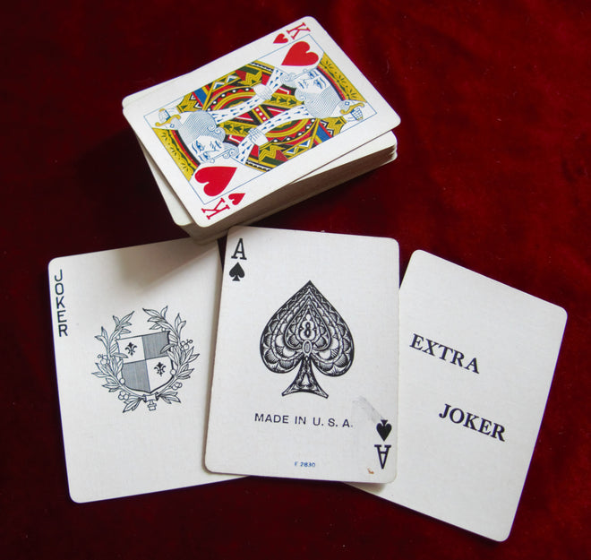 Vintage 1944 WWII American Red CROSS - Aviator Playing Cards