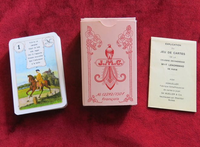 JMC Mlle Lenormand Oracle - Pink version - VERY RARE - Oracle Petit Lenormand
