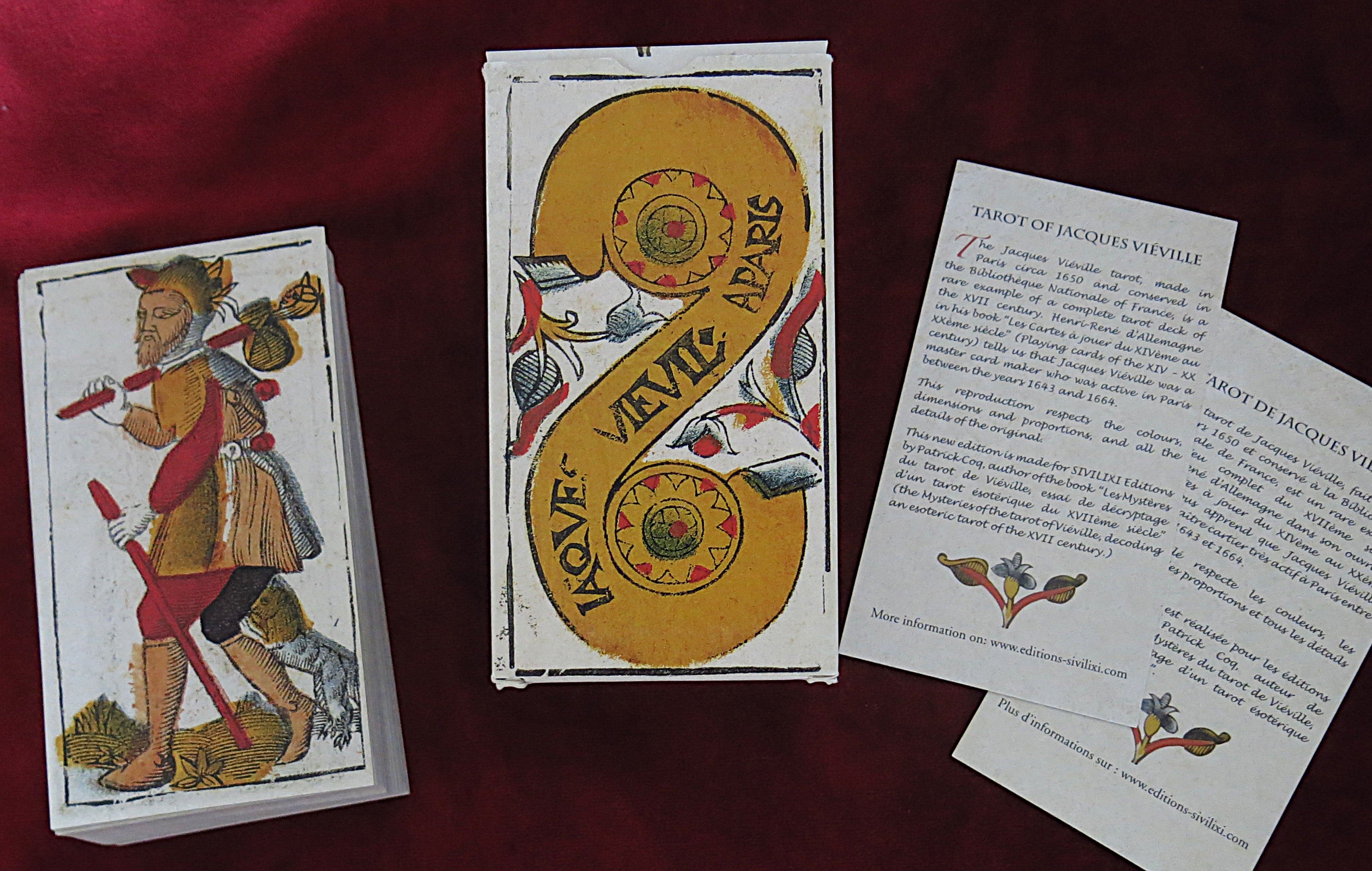 Tarot by Jacques Vieville – Museum Facsimile – Historic Marseille-Type Deck, Paris 1650