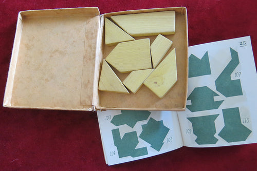 The Game of 7 | Vintage French Wooden Puzzle Game | Circa Mid-20th Century | Complete with Booklet and Box