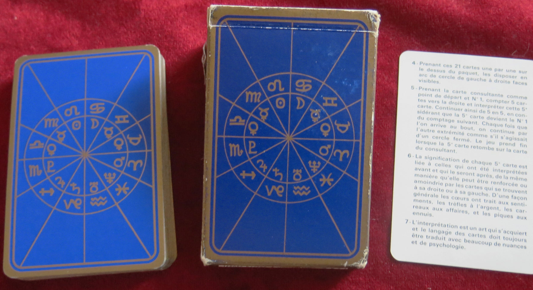 Jeu de la Bonne Aventure – Cartes de bonne aventure françaises vintage (1983) | Grimaud