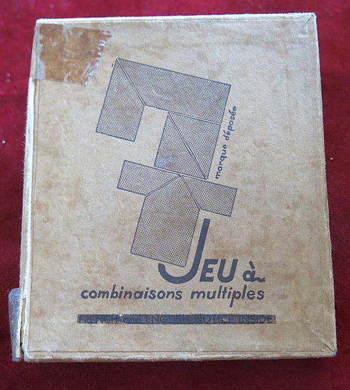 The Game of 7 | Vintage French Wooden Puzzle Game | Circa Mid-20th Century | Complete with Booklet and Box