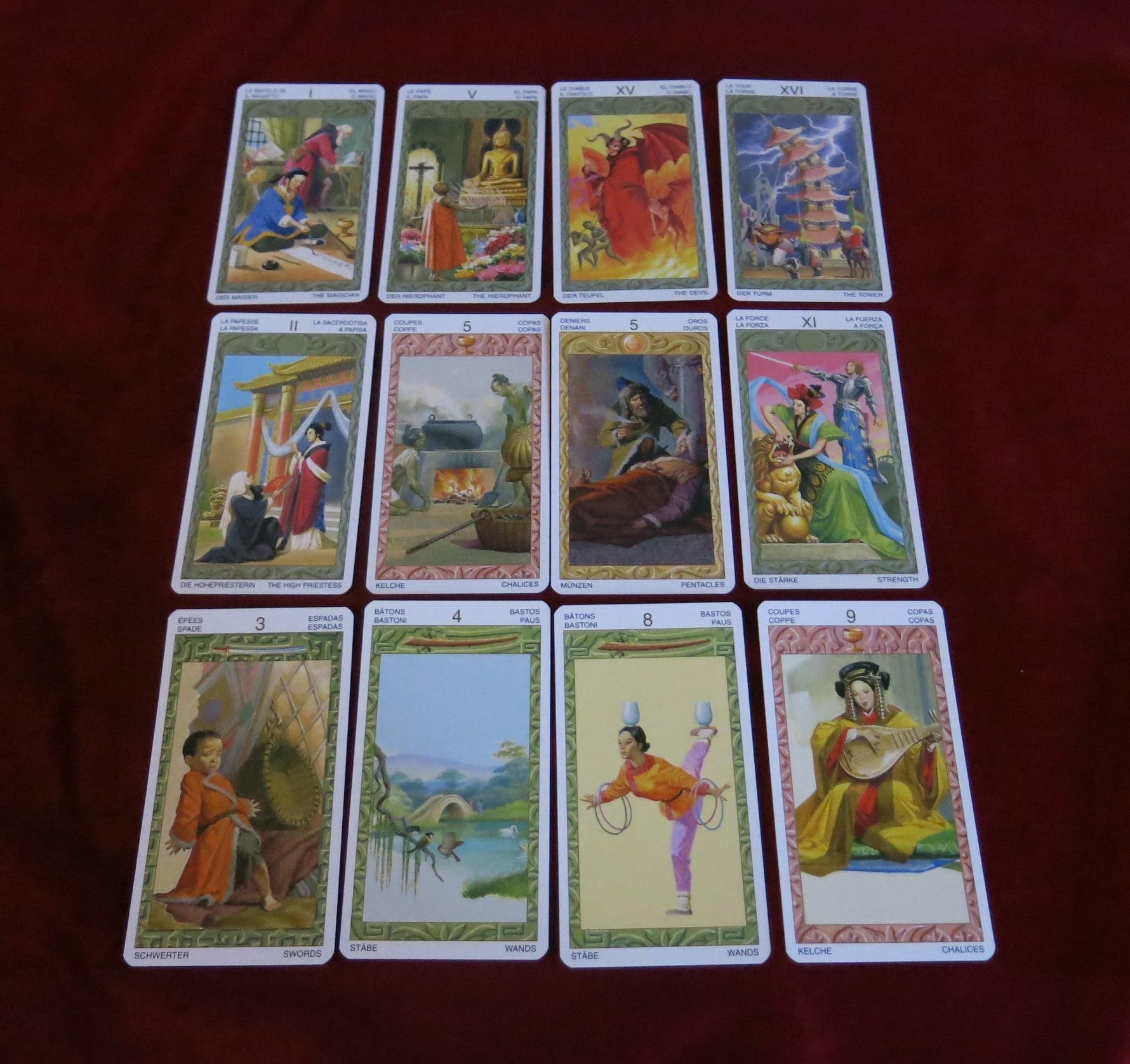 Tarot of the Journey to the Orient 2002 - Marco Polo Tarot - Asian tarot deck
