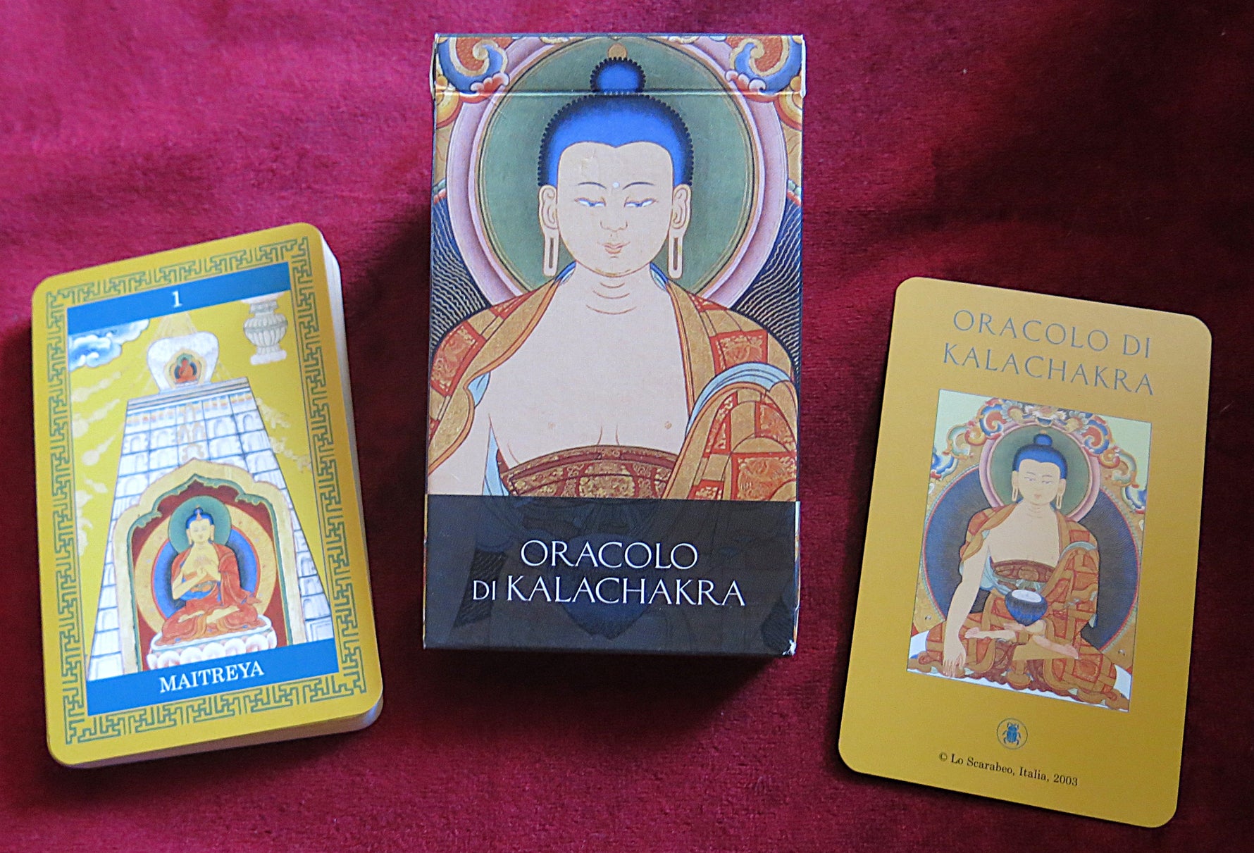 kalachakra oracle, buddhist oracle deck, lo scarabeo oracle, tibetan buddhism oracle, rare oracle deck, oriental tarot, spiritual oracle cards, buddha deck, 2002 oracle cards, antique oracle deck, kalachakra divination, meditation cards, rare lo scarabeo, collector oracle deck, eastern spirituality cards, oracolo di kalachakra, oracle de kalachakra, buddhist tarot, dharma cards, divine guidance deck


