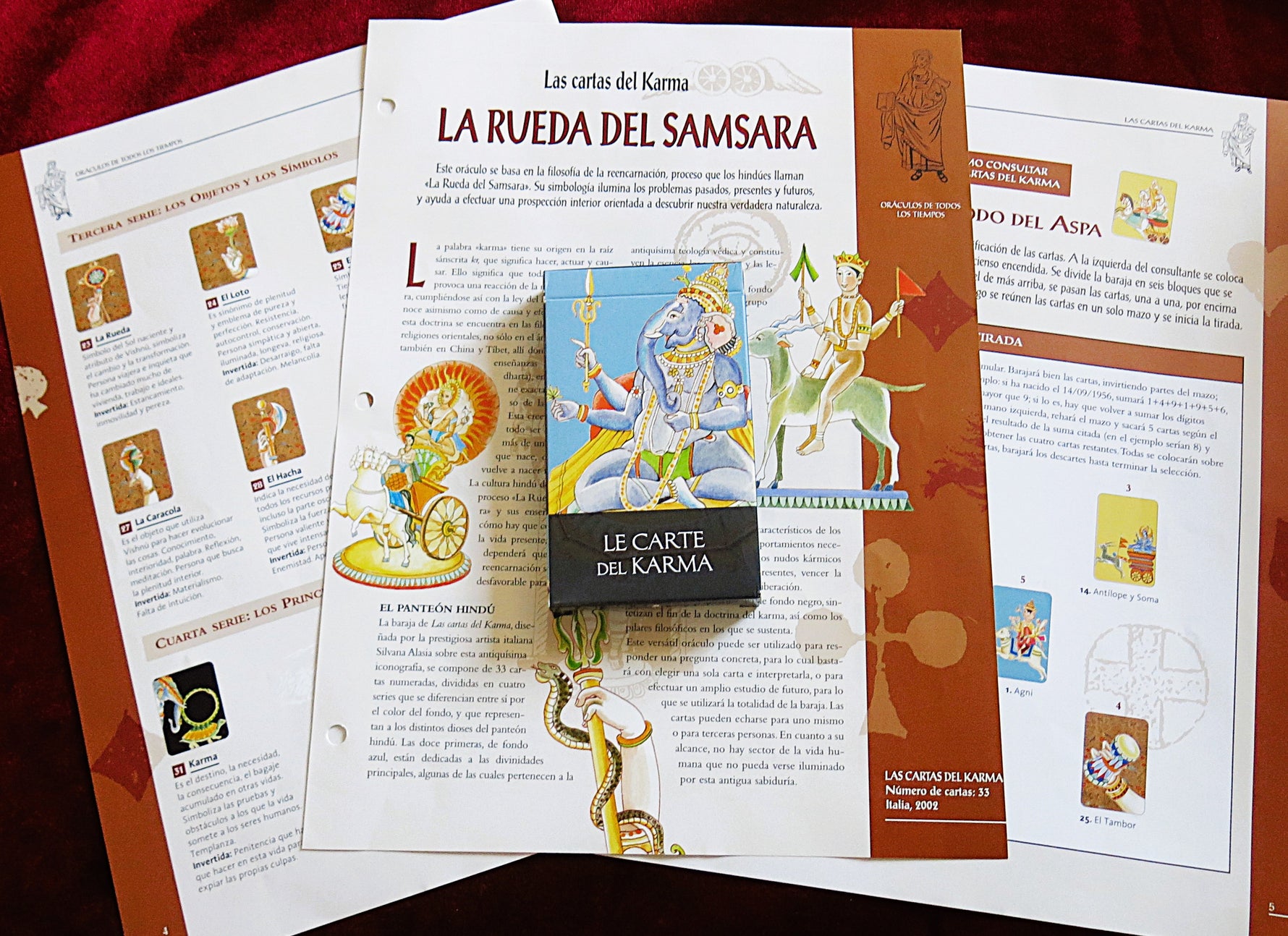 Les Cartes du Karma – La Roue du Samsara + Guide - Jeu multilingue (2002)