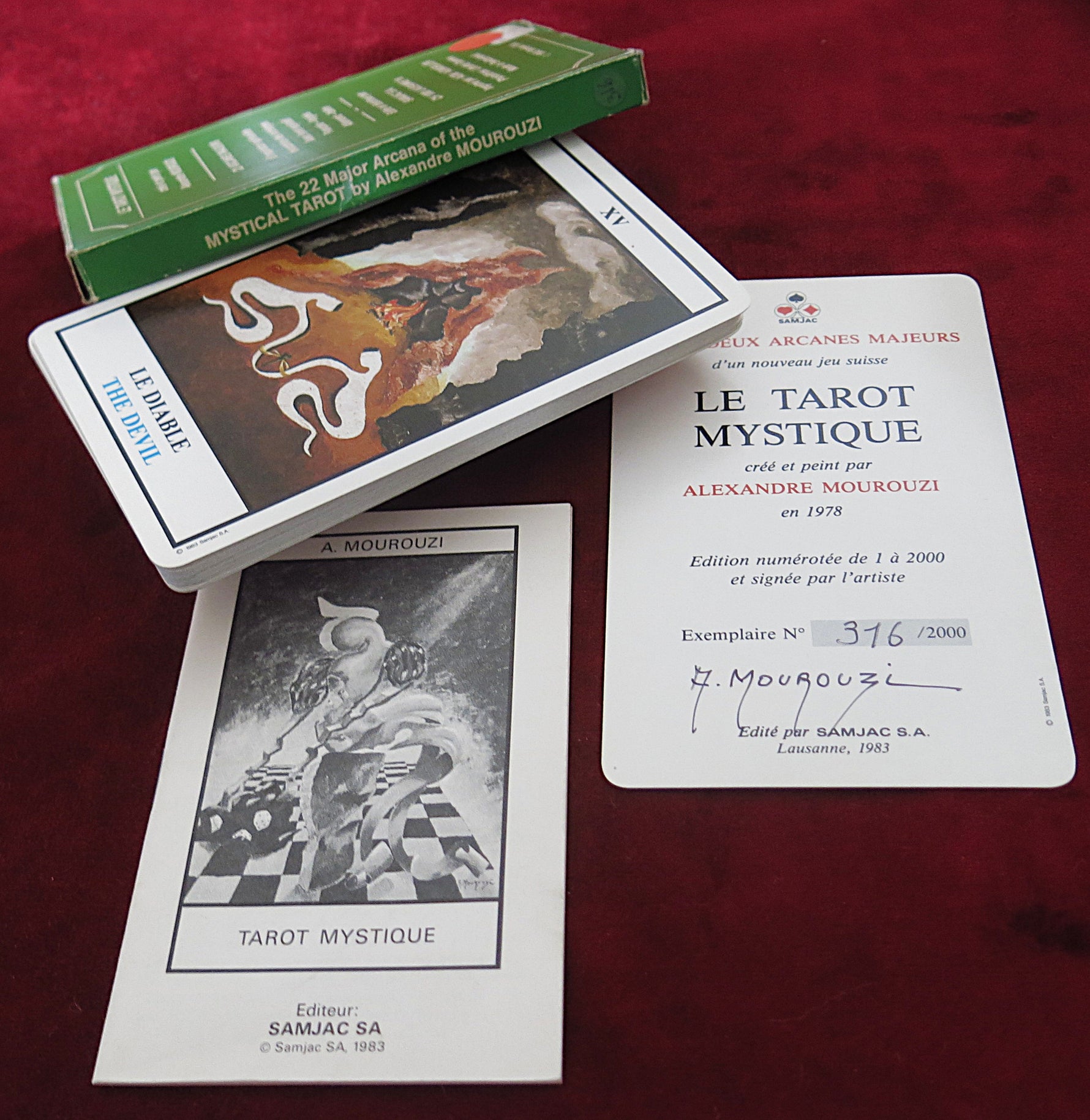 Le Tarot Mystique – Alexandre Mourouzi (1978) | Tarot suisse signé et numéroté