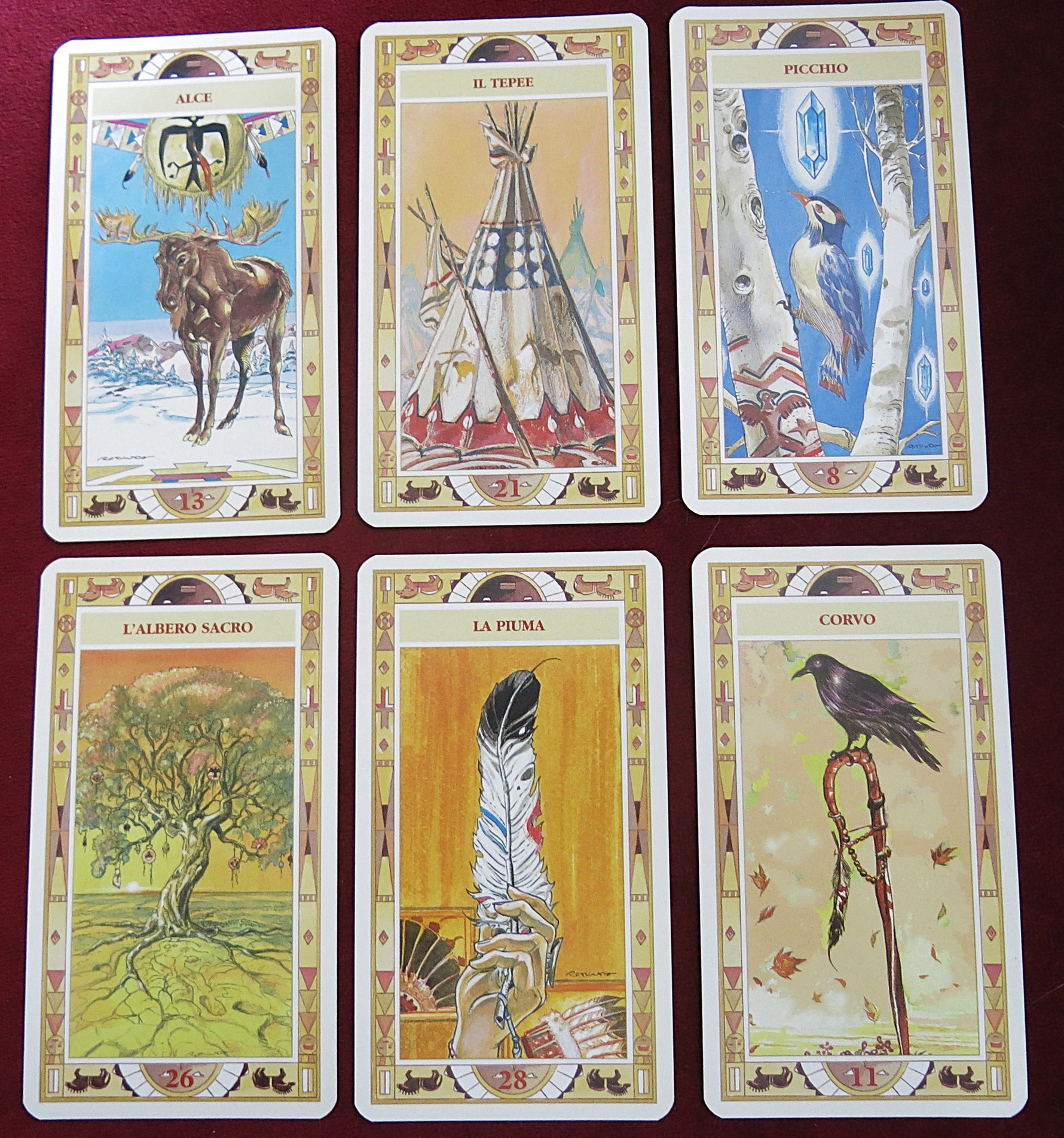 Le Carte dei Pellirosse – Astra / Oracle Lo Scarabeo – Cartes Esprits Natures