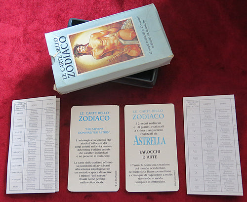 Le Carte dello Zodiaco – 22 Cards – Astrella Edition - Vintage Italian Zodiac Oracle