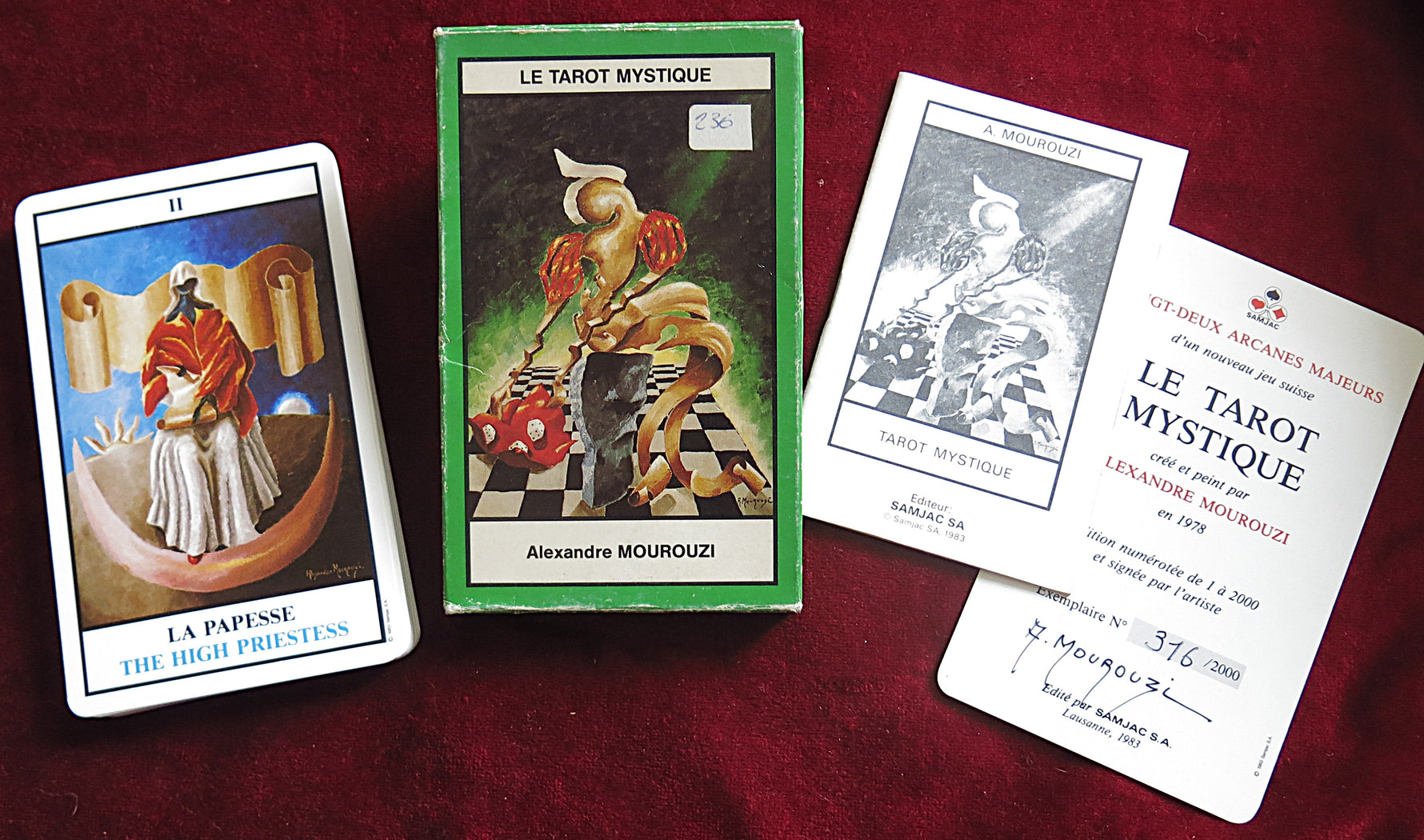 Le Tarot Mystique – Alexandre Mourouzi (1978) | Tarot suisse signé et numéroté