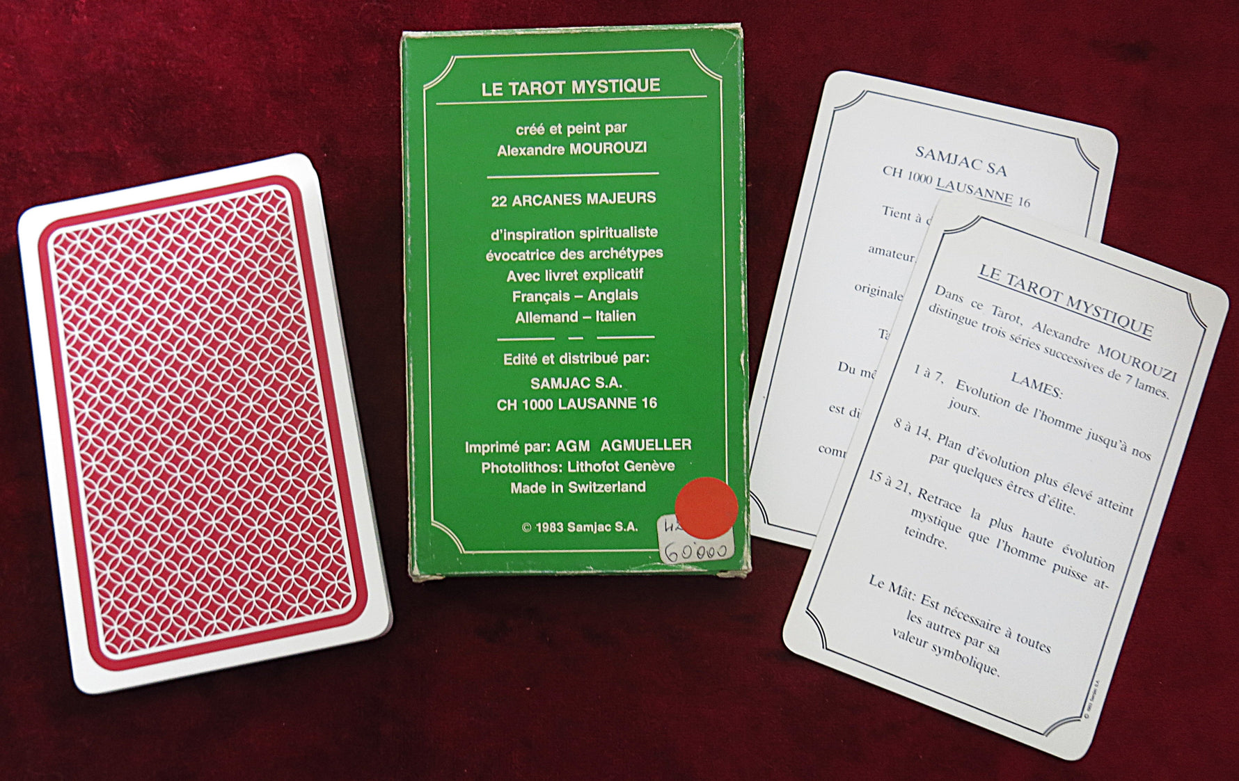 Le Tarot Mystique – Alexandre Mourouzi (1978) | Tarot suisse signé et numéroté