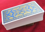 In Leather case + Gold coins 80s:  Vintage French Tarot Playing Cards (FFT)