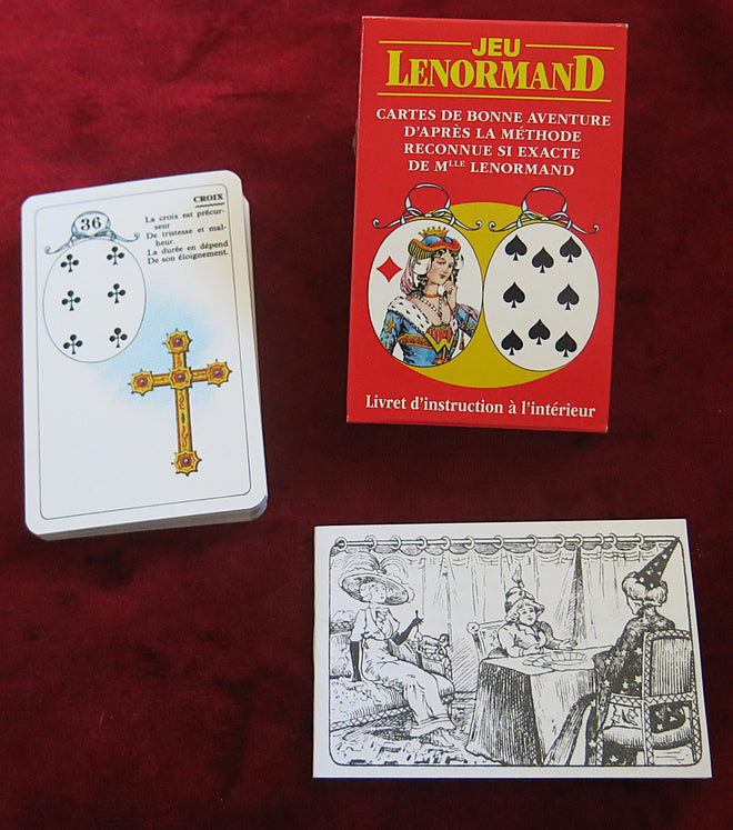 Madame Lenormand, Grand Jeu Lenormand, Vintage Grand Jeu Lenormand, Rare French Fortune Telling Cards, Vintage Tarot Card, Dondorf Lenormand, Walldoff Lenormand, Lenormand Oracle Decks, Exclusive Limited Edition, 