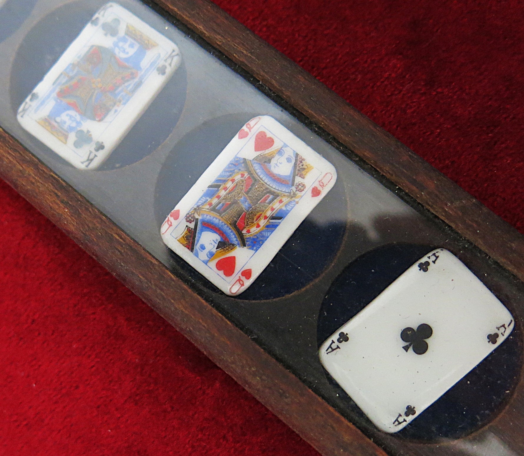 Lenôtre Paris 1990 Fèves – Playing Cards & Joker – 7 Porcelain Miniatures
