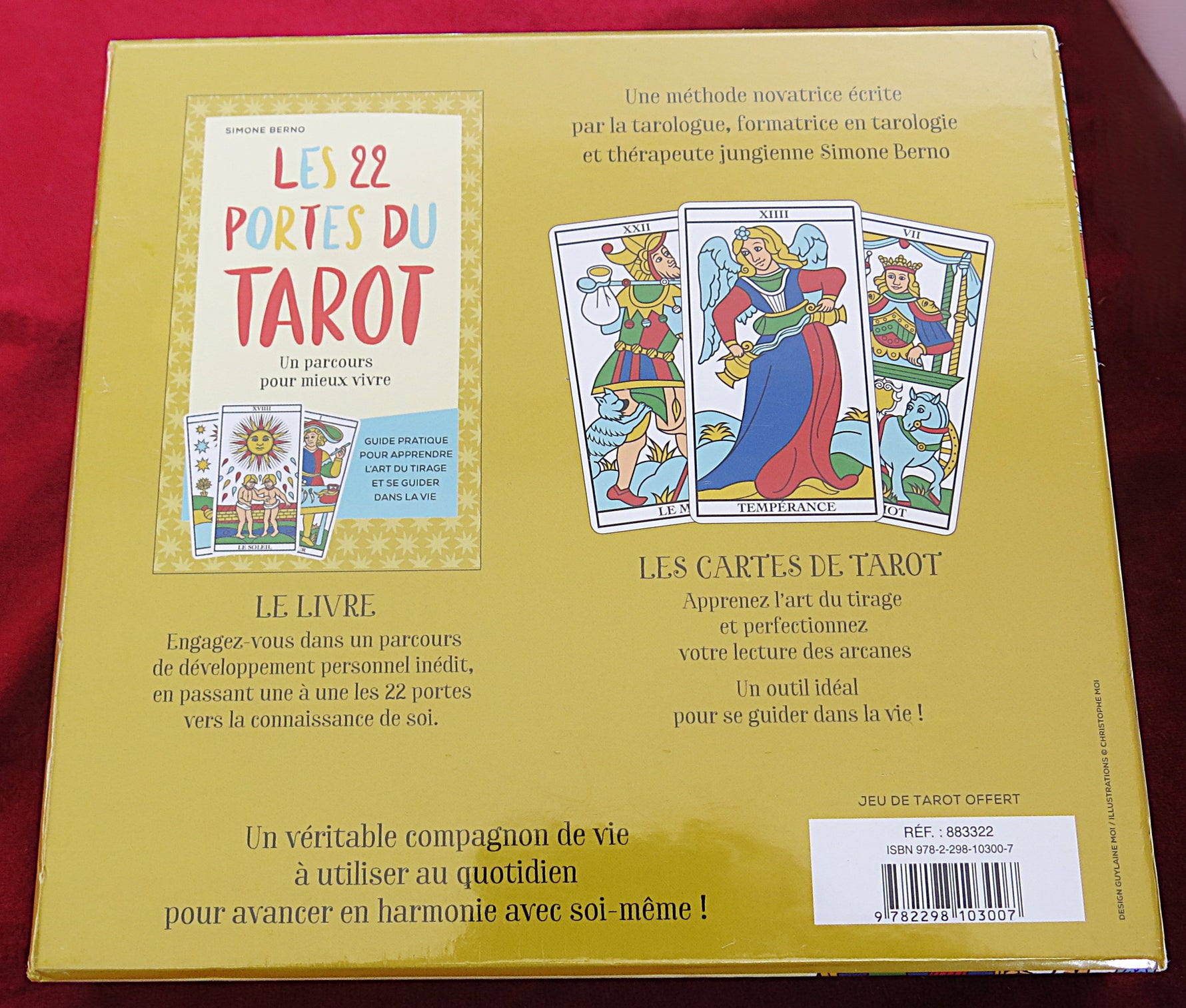 Coffret cadeau scellé Tarot de Marseille – Les 22 Portes du Tarot – Simone Berno