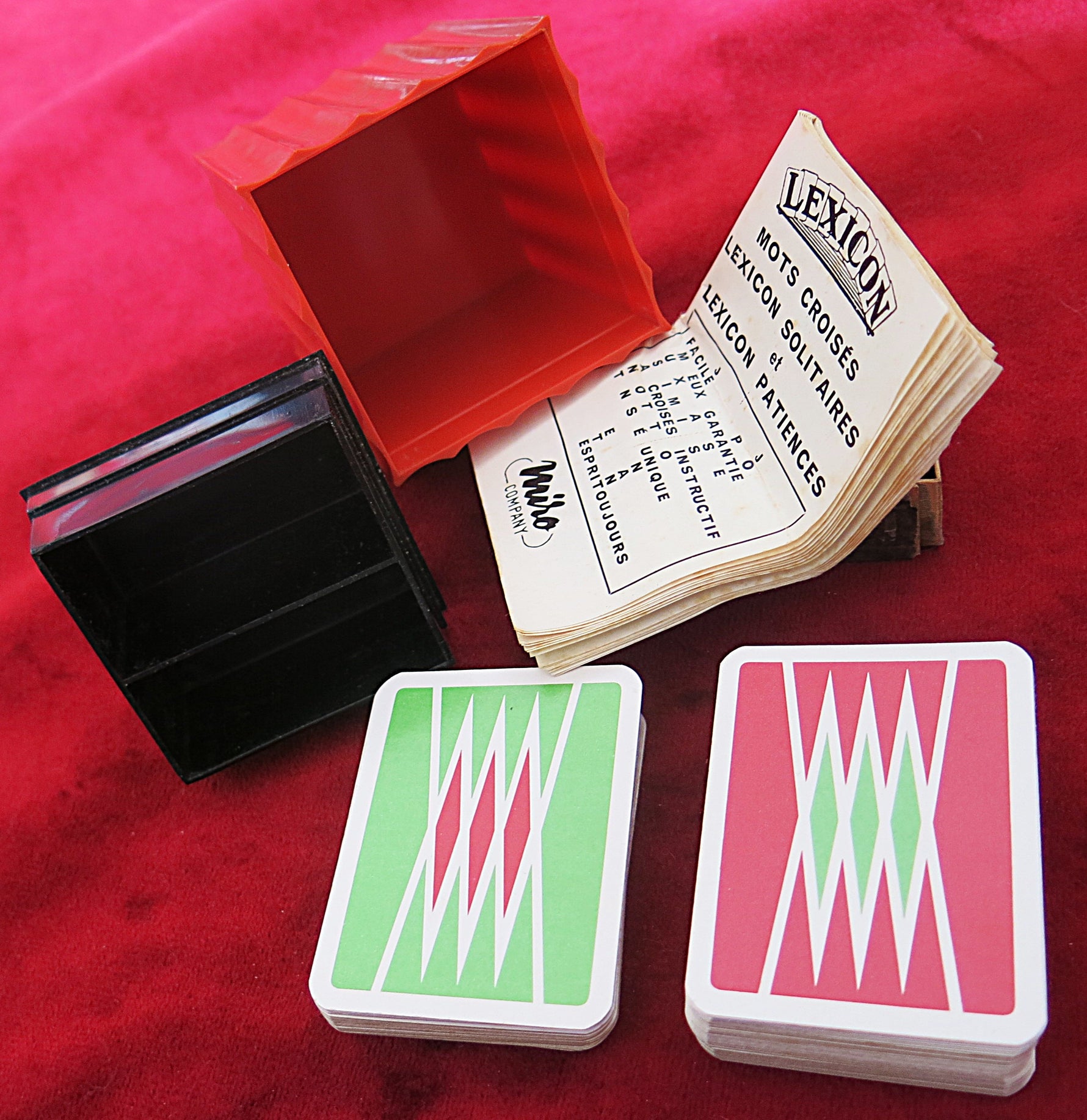 Lexicon Mots Croisés Luxe c.1960 – French Educational Card Game