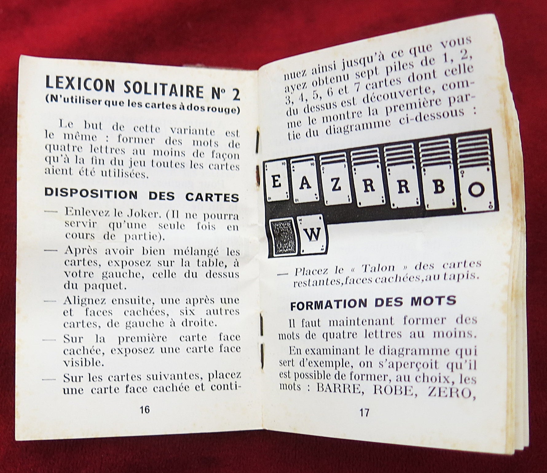 Lexicon Mots Croisés Luxe c.1960 – French Educational Card Game